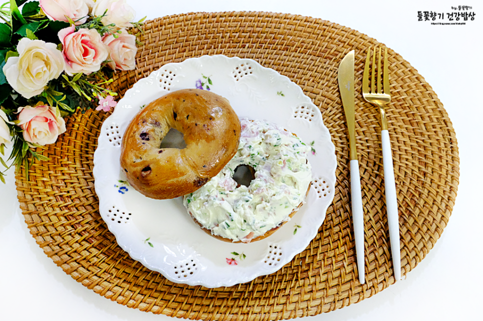 베이글 맛있게 먹는법 쪽파크림치즈 베이글 쪽파 요리