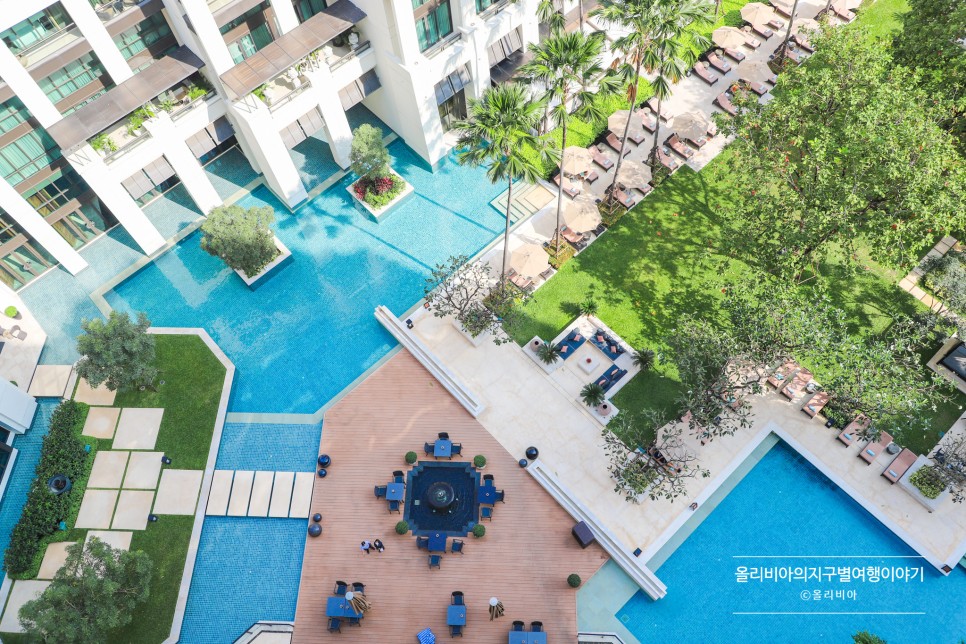 방콕 고급 호텔 시암 켐핀스키 방콕 리조트 추천 조식 수영장 투어비스 예약