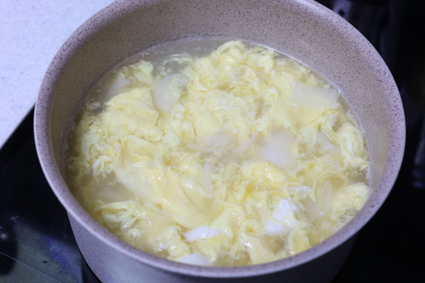 초간단 계란국 끓이는법 쪽파 계란국 레시피