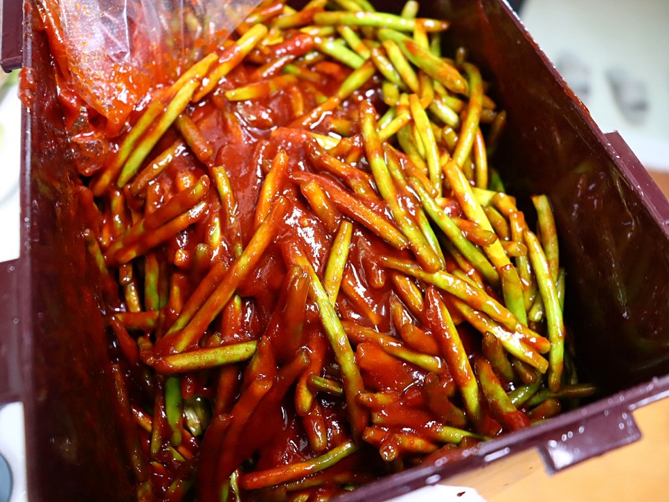 고추장 마늘쫑 장아찌 담그는법 마늘쫑장아찌 만들기 마늘종장아찌 반찬