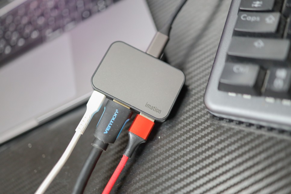 맥북허브 고속충전 이메이션 3in1 멀티포트 USB허브 초경량