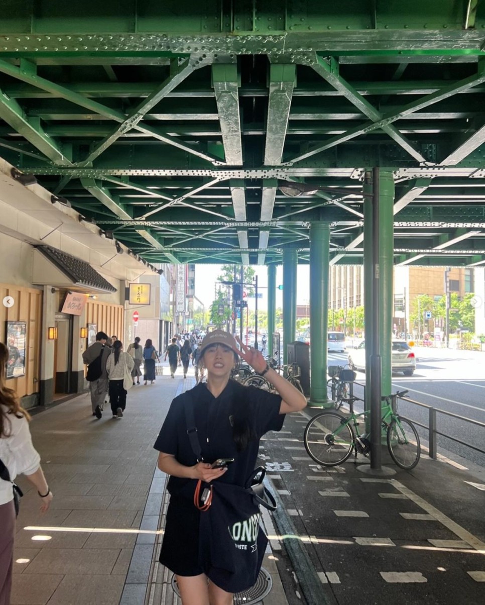 고아라 일본 여행룩 롱샴 르 플리아쥬 트래블 백 가방 가격은?