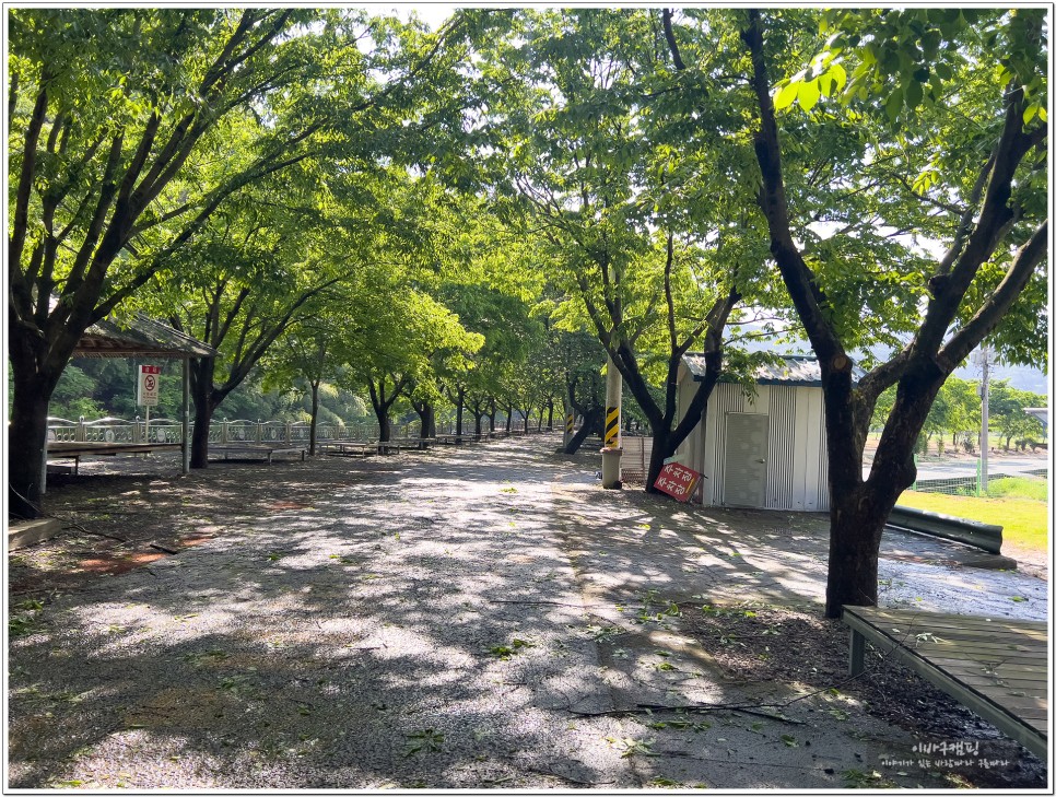 사천 우천숲 유원지 계곡 노지캠핑 및 평상대여 경남 유료 야영장