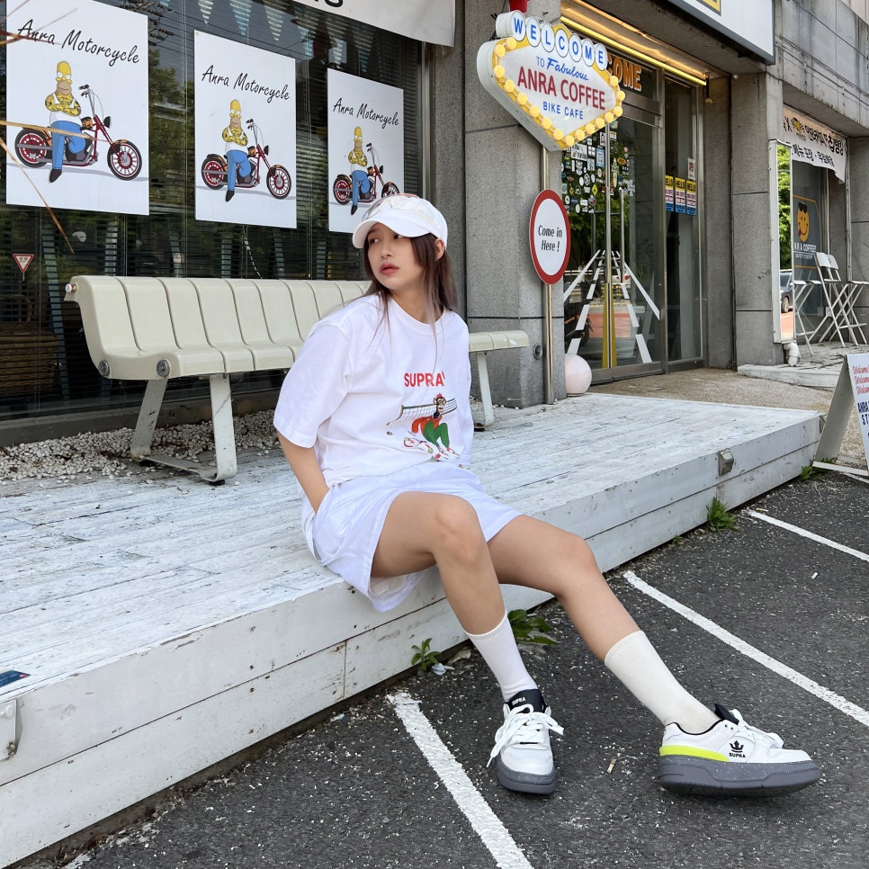 발편한 여자 스니커즈 브랜드 수프라(SUPRA) KREAM 크림 여름 신발 추천 !