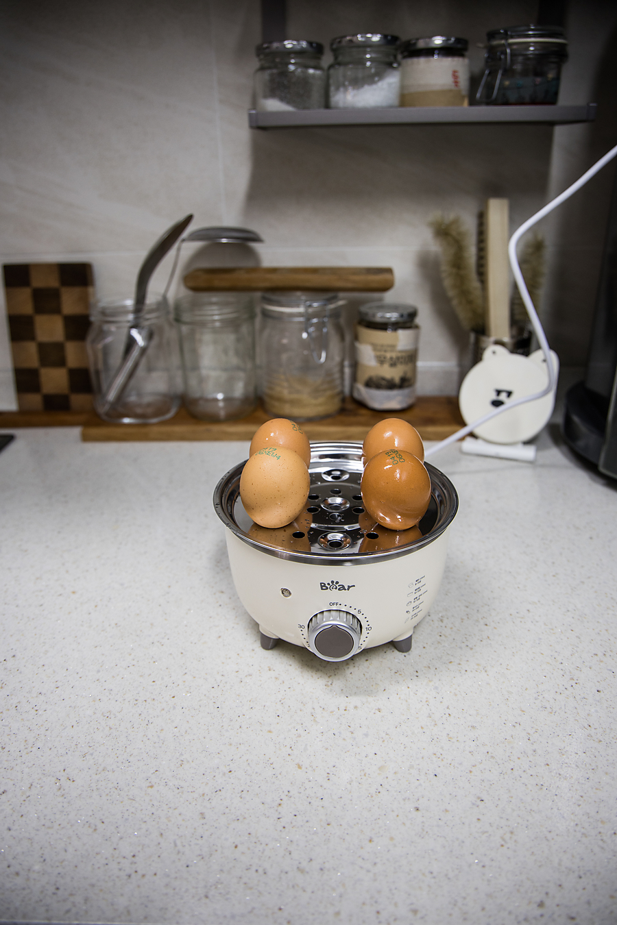 Bear 7구 계란 찜기 주방 잇템!! 고구마 만두 찐빵 삶는 기계