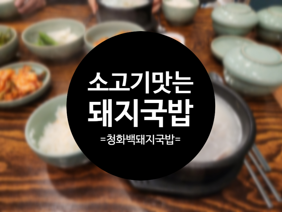 부산대 근처 맛집 청화백돼지국밥 식객 허영만 백반기행 촬영