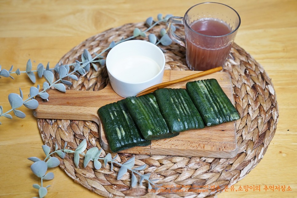 쑥절편 떡 간식으로 아침식사대용으로 떡볶이로 돌쇠네농산물