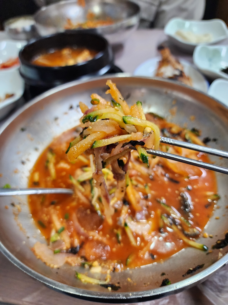 광안리 물회 맛집 구명애포항물회 점심 밥집