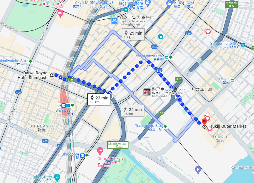 도쿄 호텔 추천 긴자 가성비 숙소 다이와 로이넷 호텔 신바시