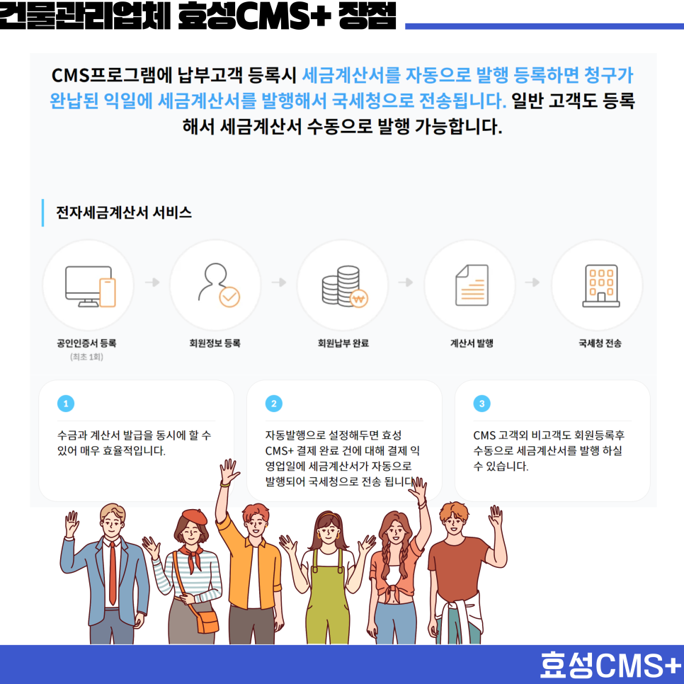 건물관리업체 빌라관리비 효율적으로 수납하는 효성CMS+