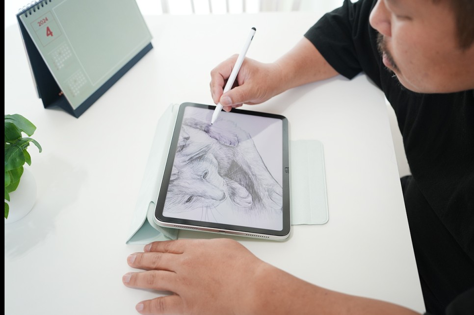iPad 10세대 아이패드 케이스 추천, 3단 분리 마그네틱 니케 폴리오 케이스