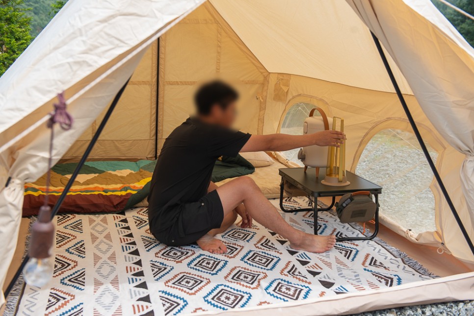 감성 캠핑매트 멜리띠 네추럴리즘 XXL 카페트 텐트 이너매트 추천