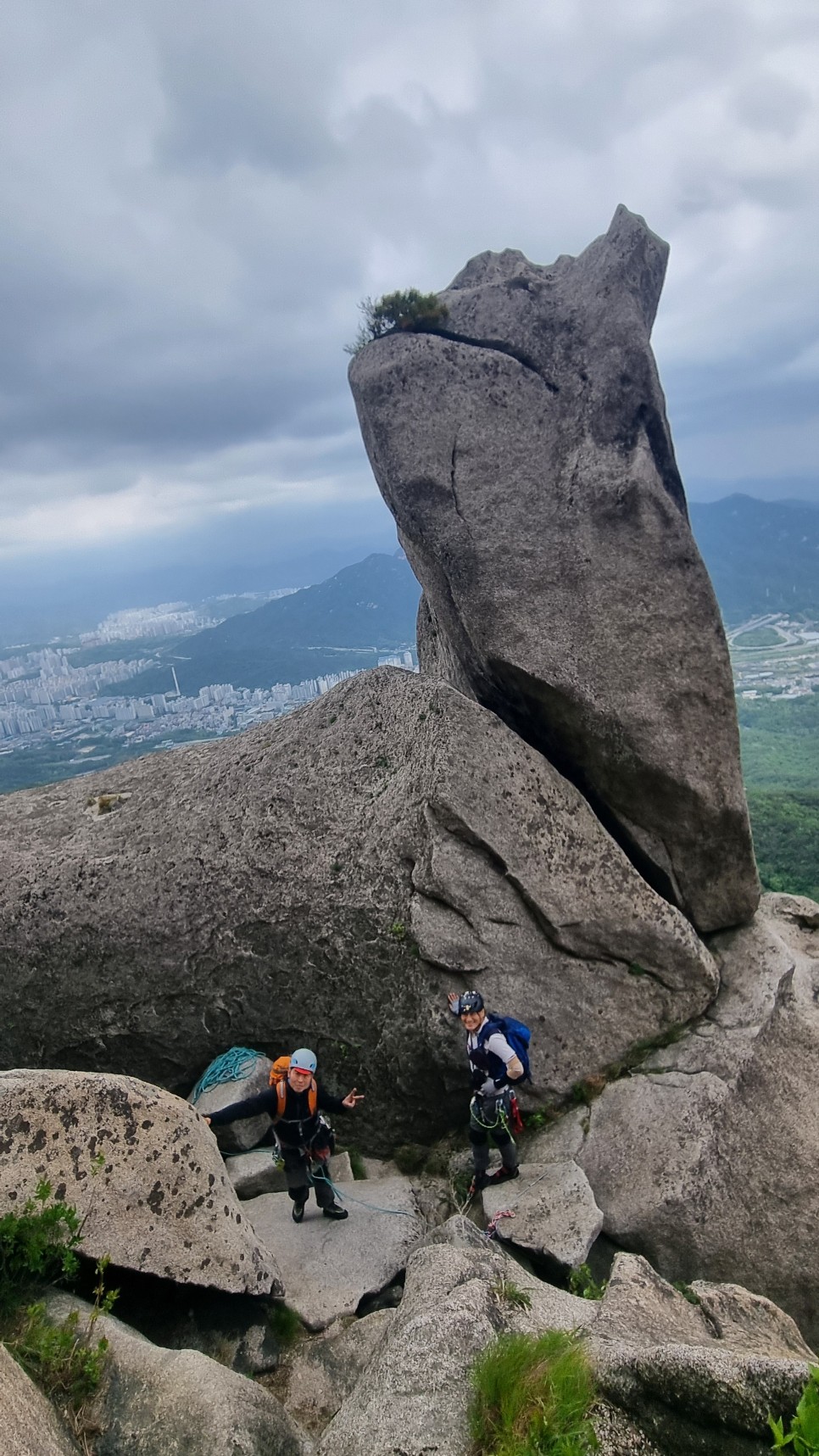 도봉산 등산, 강풍과 함께한 남측길 릿지 산행