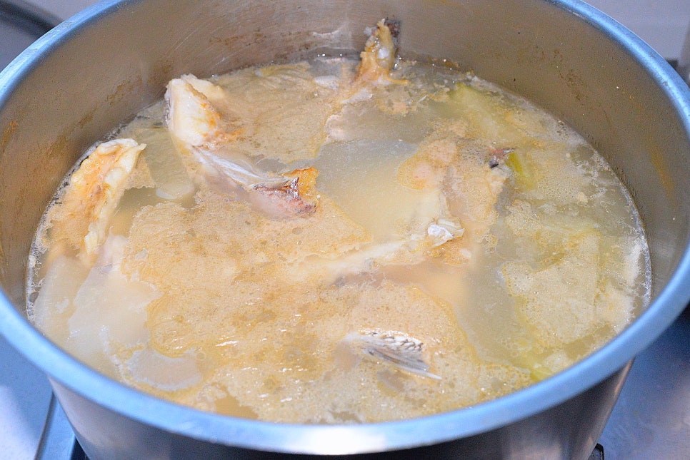 서더리매운탕 끓이는법 돔, 민어 매운탕 레시피 양념 재료