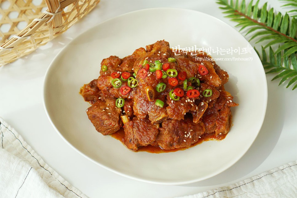 돼지갈비찜 레시피 류수영 매운 돼지갈비찜 황금레시피