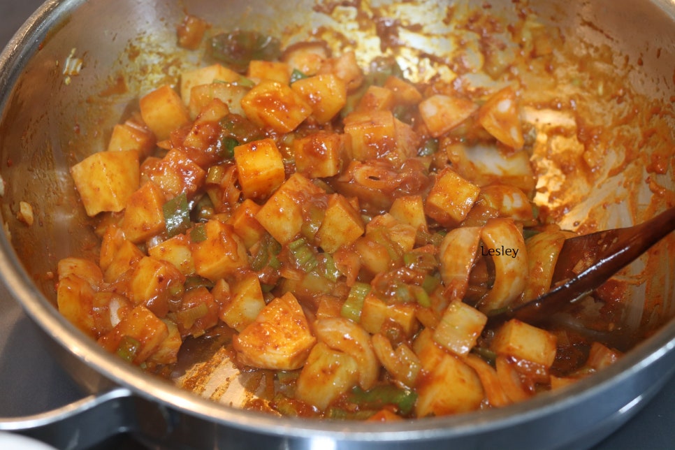 스팸 고추장찌개 레시피 감자짜글이 만들기 감자요리
