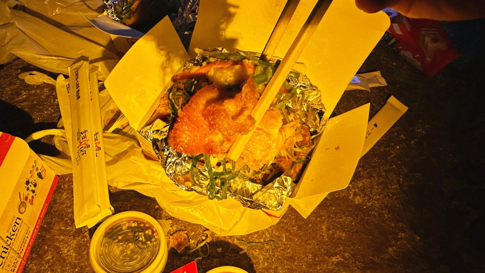 야간 루어 낚시 치킨 회식 그리고 메기목 동자개과 대농갱이