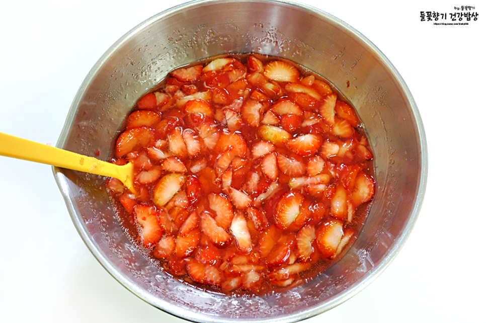 수제 딸기청 만들기 레시피 딸기우유 딸기라떼 만들기