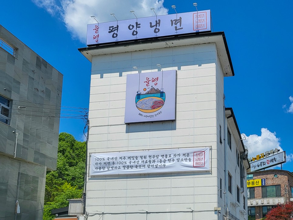 분당 율동공원 맛집 율평 평양냉면 추천