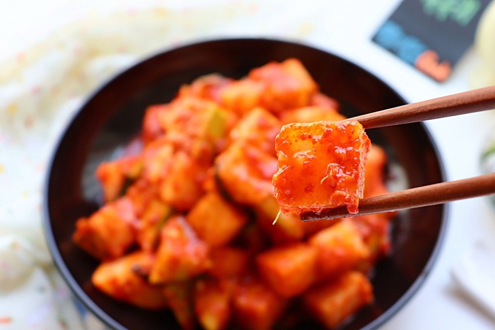 깍두기담그는법 설렁탕집 깍두기 담그기 국밥집 식당 깍두기