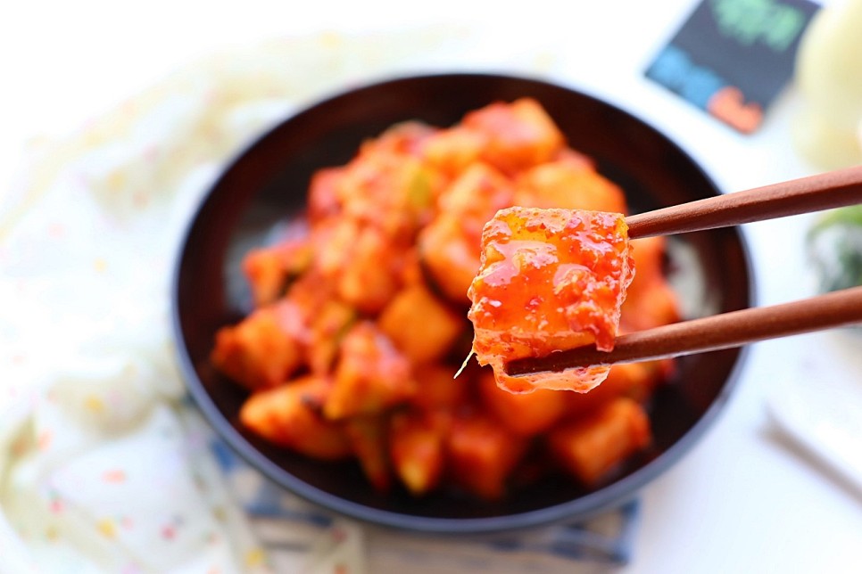 깍두기담그는법 설렁탕집 깍두기 담그기 국밥집 식당 깍두기
