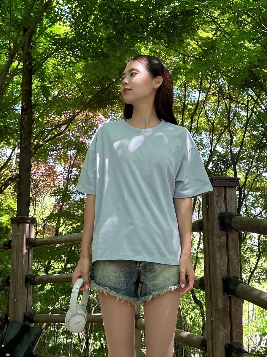여성 반팔 브랜드 스파오, 시원한 오버핏 여름 티셔츠 후기