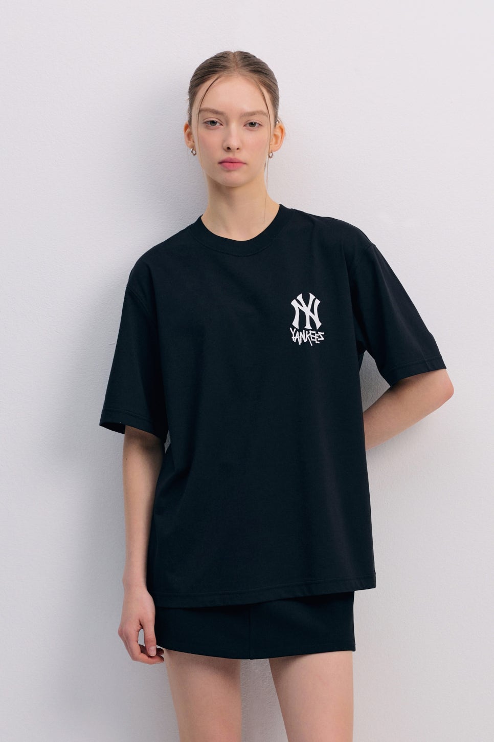 여성 반팔티 MLB 오버핏 프린팅 티셔츠 여름옷 코디 시원하고 예쁘네