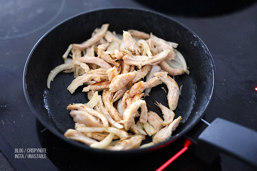 치킨 브리또 만들기 다이어트 재료로 닭가슴살