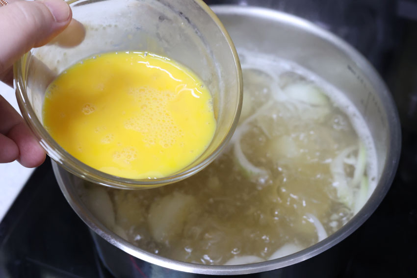 맑은 감자국 끓이는법 계란 감자국 레시피