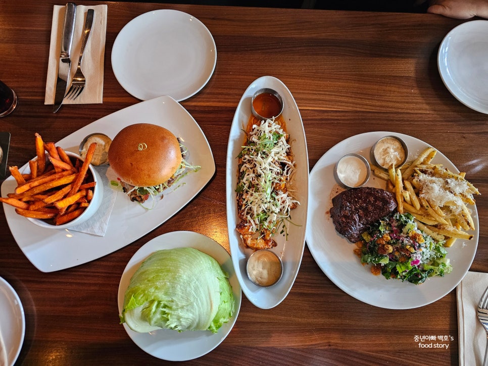 밴쿠버 맛집 캑터스 클럽 햄버거 추천 소고기 등심스테이크 정통 양식요리