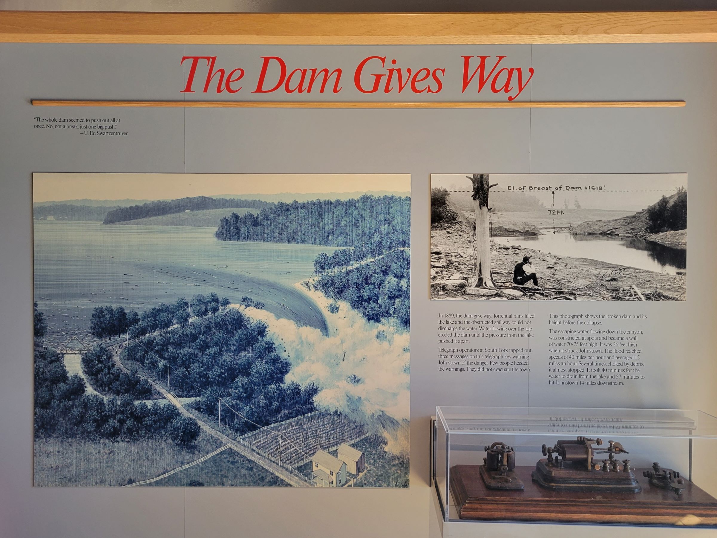미국 최악의 댐 붕괴 사고를 기억하는 존스타운 홍수 국립기념지(Johnstown Flood National Memorial)