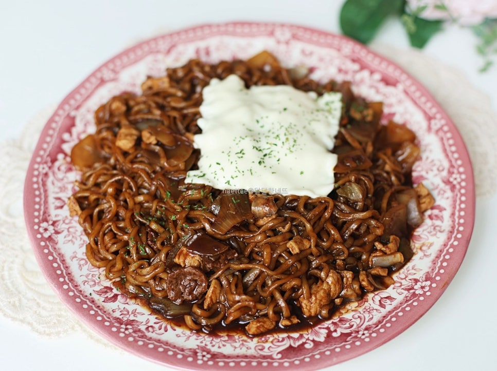 백종원 짜파게티 맛있게 끓이는법 짜장라면 레시피 조합