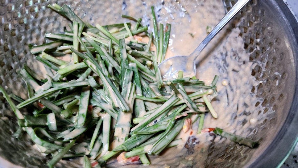 부추장떡 비오는날음식 고추장장떡 만드는법 부추전 레시피 부추부침개 만들기