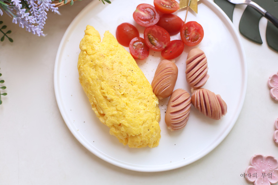호텔 오믈렛 만들기 계란 치즈 오믈렛 레시피 간단한 아침식사 메뉴