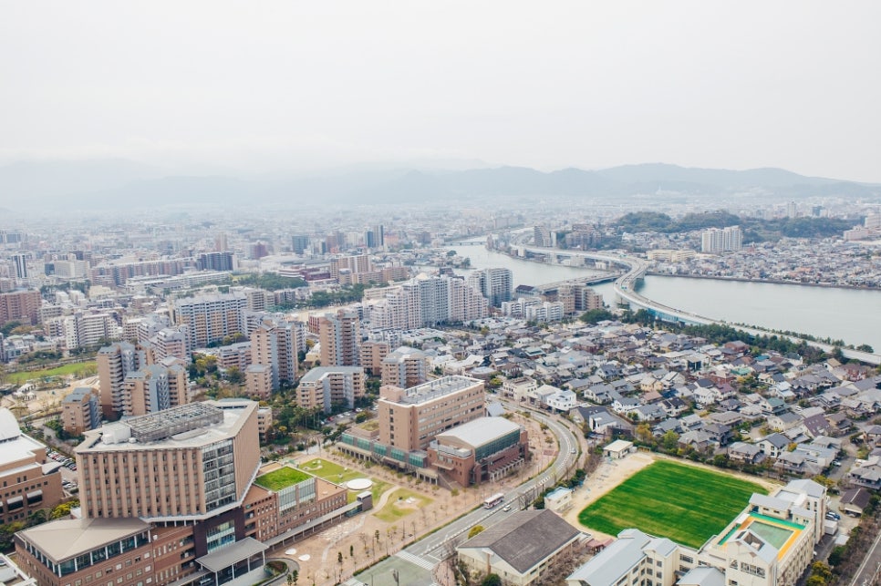 일본 후쿠오카 여행 코스 볼거리 추천 후쿠오카 타워, 모모치해변 지하철 요금 패스