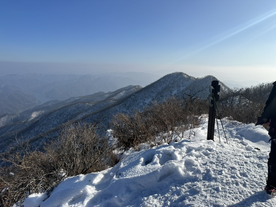 양구 화천 사명산 등산코스 겨울산행 파로호 소양호 조망터