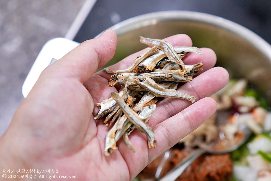 두부 강된장 만드는법 레시피 호박잎찌기 호박잎쌈 호박잎 손질