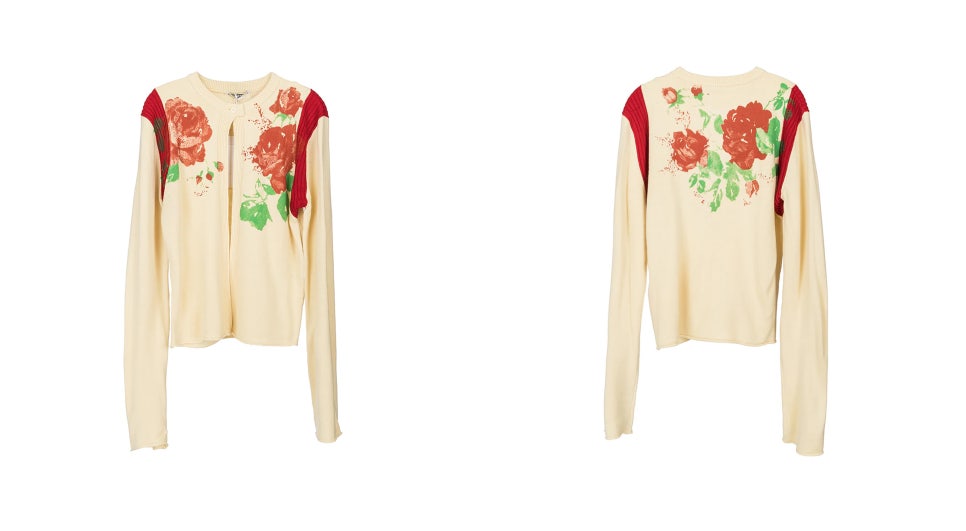하라주쿠걸 제니 일본 여행패션 꽃무늬 니트 가디건 로우라이즈 롱 스커트 코디 정보