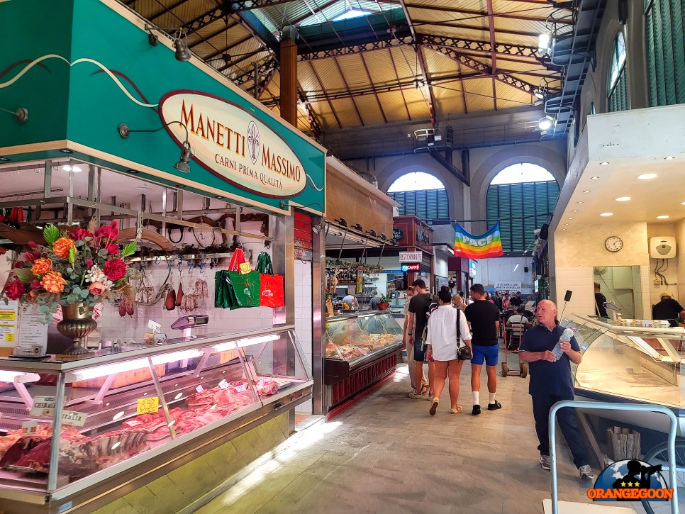 (이탈리아 피렌체 / 피렌체 중앙시장 #1) 피렌체를 대표하는 전통시장. 음식의 고장 토스카나를 온전히 즐길 수 있는 곳. <버지니아 카페>