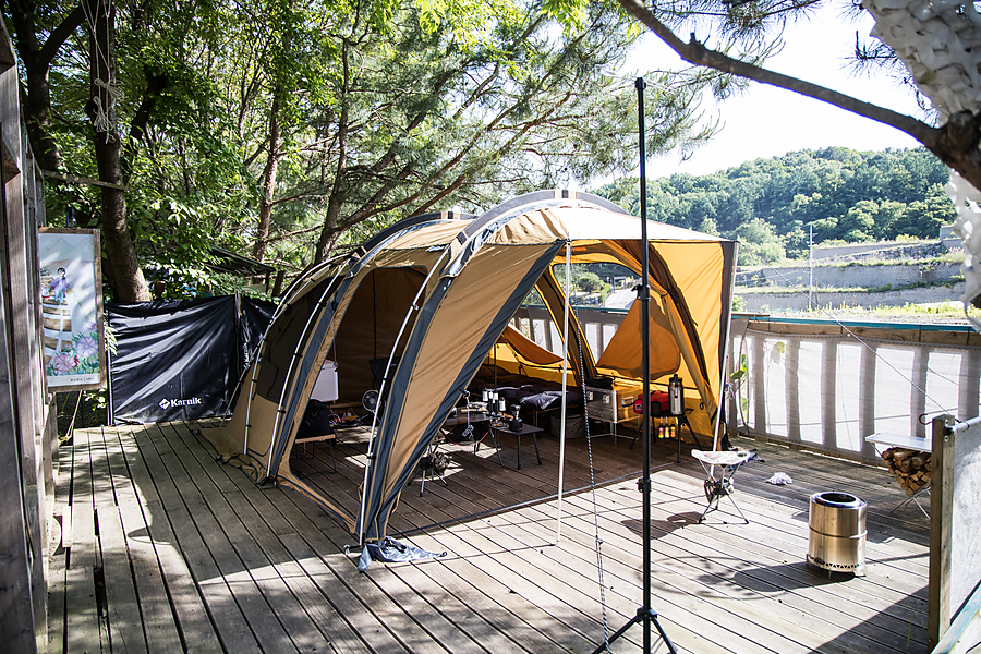 거실형 텐트 무한 확장 캠핑 쉘터 텐트 모듈형 아코플라 티니큐브 C5 (C3 . C4)