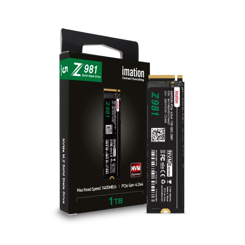 이메이션 NVMe PCIe 4.0x4 SSD Z981 정보 체험기 - PS5 용량걱정 이것으로 끝!