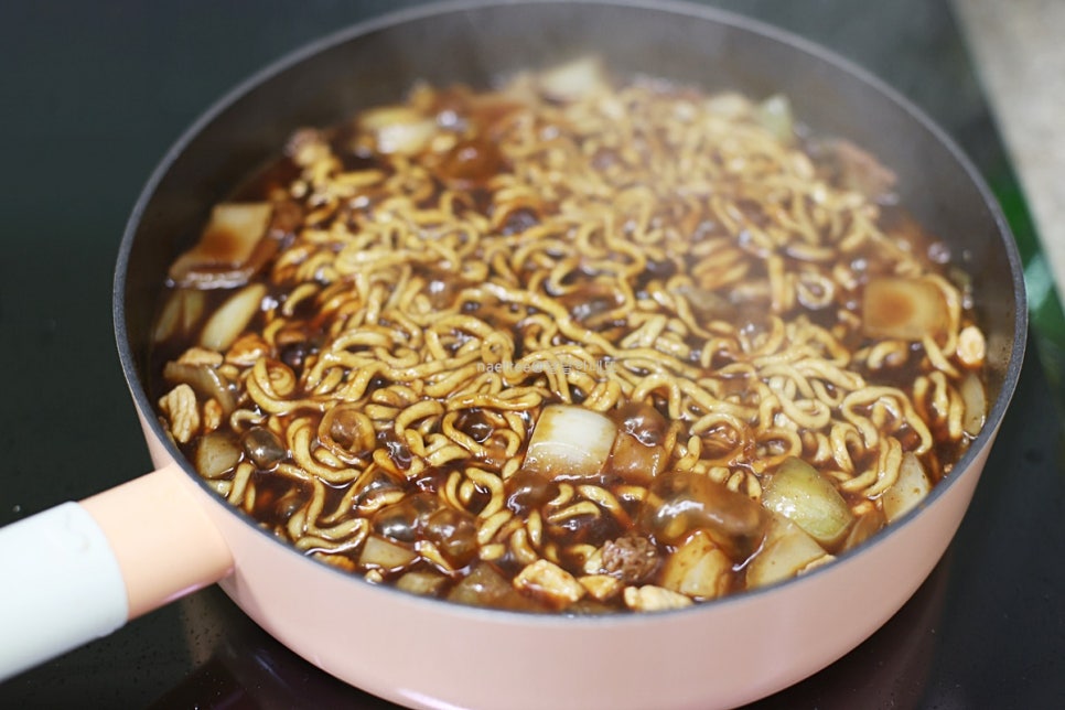 백종원 짜파게티 맛있게 끓이는법 짜장라면 레시피 조합