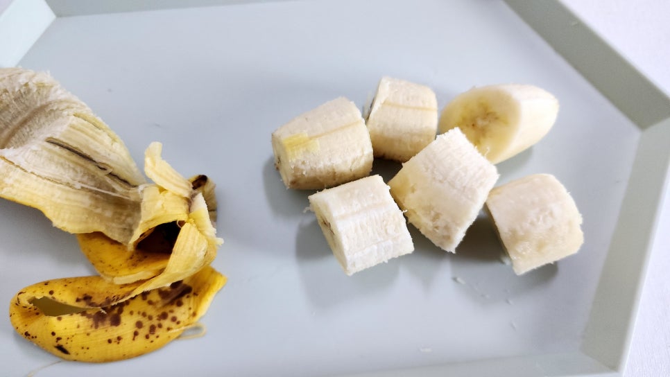 바나나 두부쉐이크 홈카페레시피 다이어트 밀크 쉐이크 단백질쉐이크 만들기