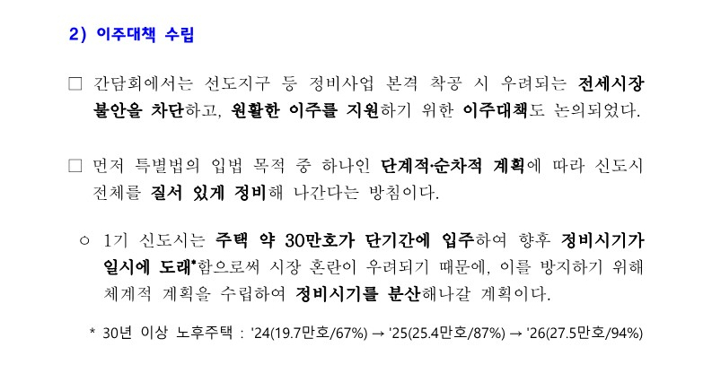 1기 신도시 선도지구 선정계획 발표 : 주민동의 여부가 핵심이다