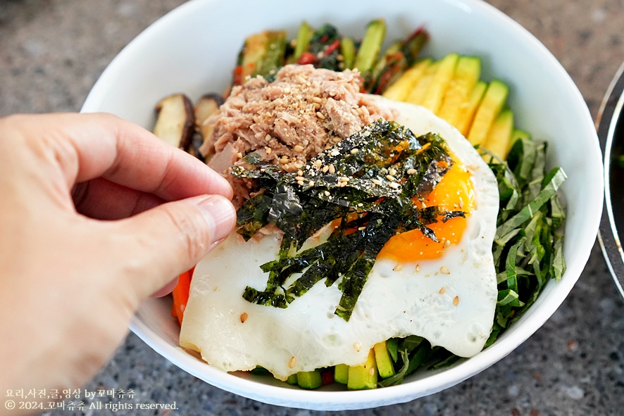 열무비빔밥 만드는 법 참치 비빔밥 양념장 재료 열무김치비빔밥 만들기