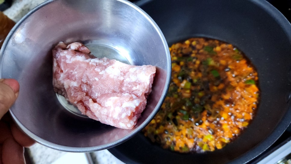 한그릇요리 마파두부덮밥 두반장 마파두부 레시피 마파두부 양념 소스 만들기