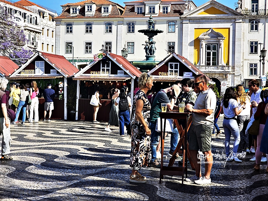 포르투갈 여행 리스본 날씨 옷차림 (호시우광장)