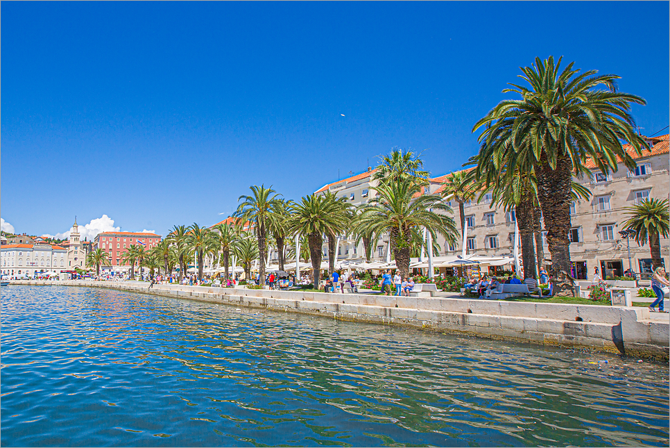 크로아티아 여행, 필수 관광 도시 스플리트 구도심과 리바 거리 유럽여행