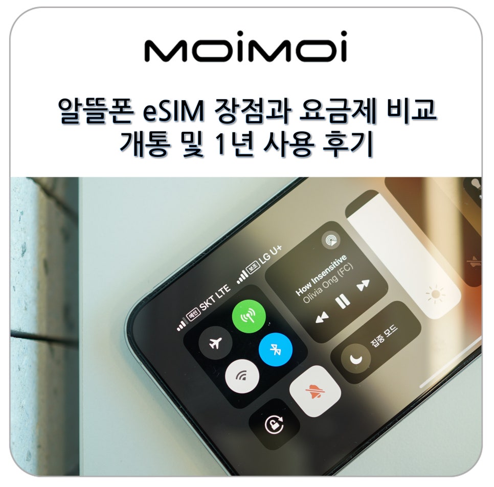 알뜰폰 eSIM 장점과 요금제 비교 개통 및 사용 1년 후기