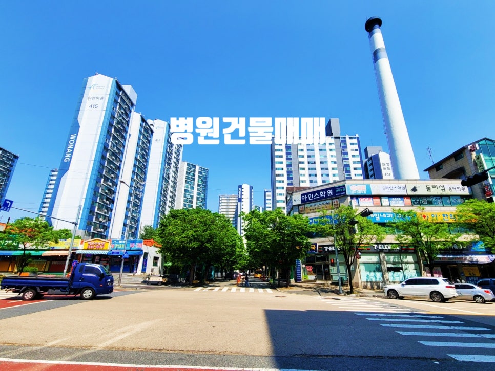 대전 관저동 병원, 학원 상가 건물 매매 트램 관저역 도보 5분, 대단지 아파트 앞(ft 도안대로 개통)